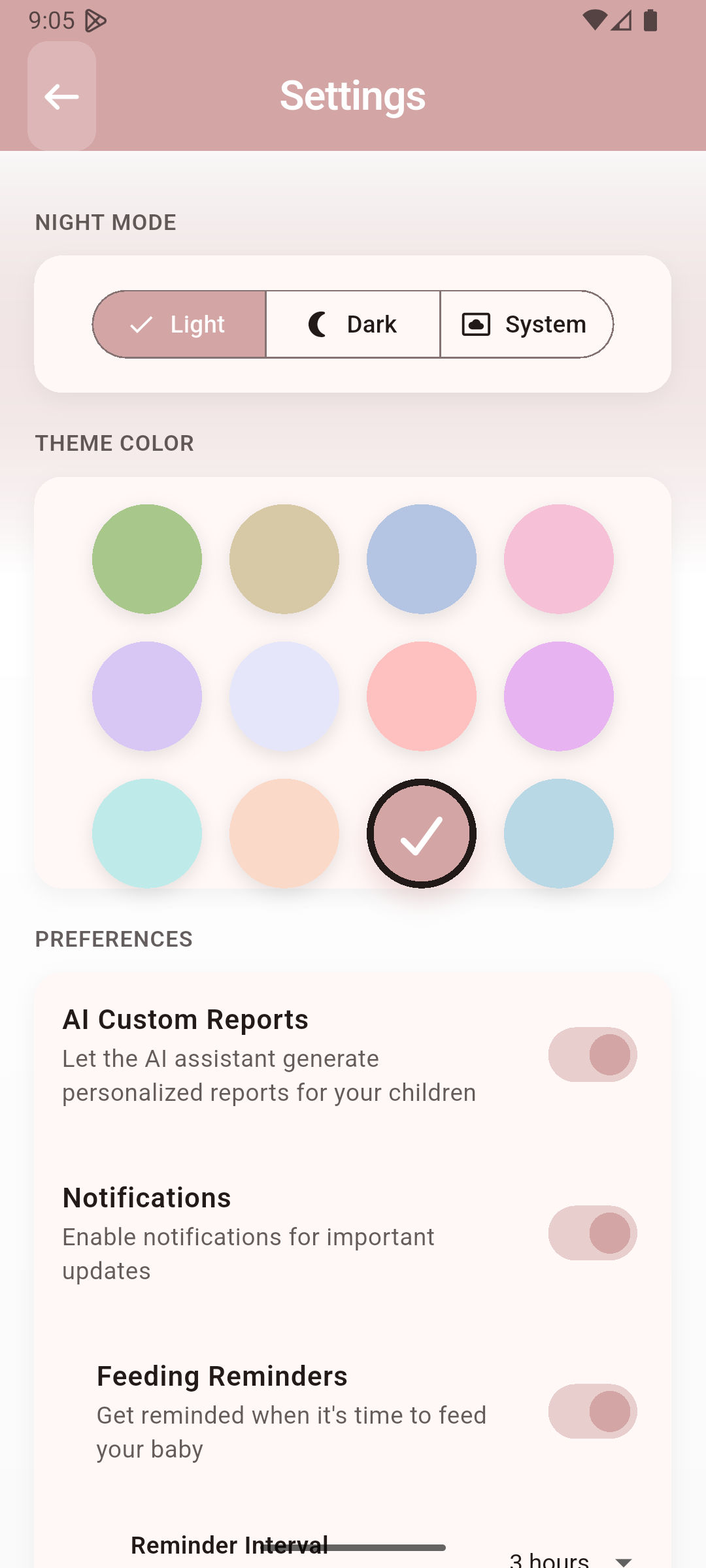 Settings and Customization